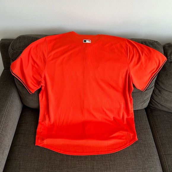 Nike Authentic Baltimore Orioles MLB Baseball Orange Jersey Men’s Sz: XL - Picture 7 of 7